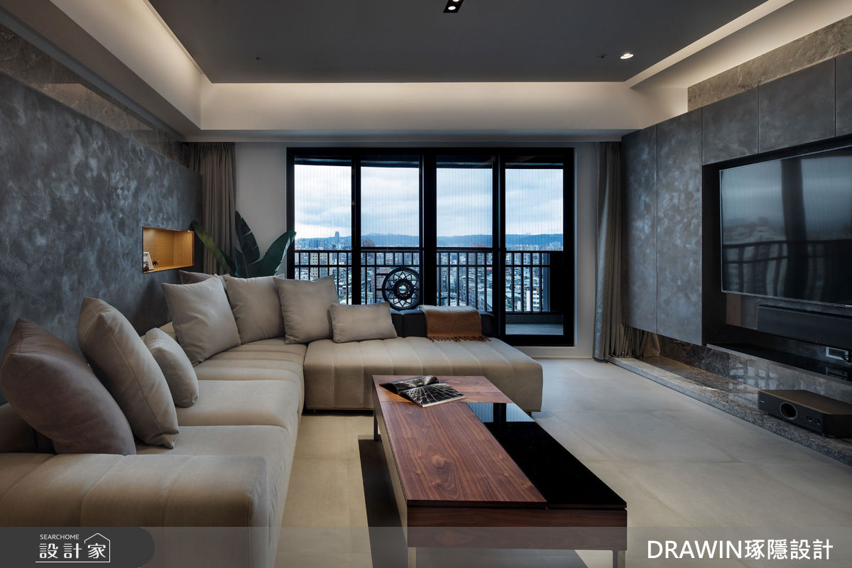 35坪新成屋(5年以下)＿現代風客廳案例圖片＿琢隱設計DRAWIN DESIGN STUDIO＿琢隱_Liao Residence之4