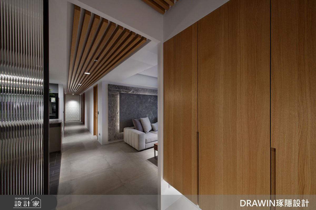 35坪新成屋(5年以下)＿現代風玄關案例圖片＿琢隱設計DRAWIN DESIGN STUDIO＿琢隱_Liao Residence之1