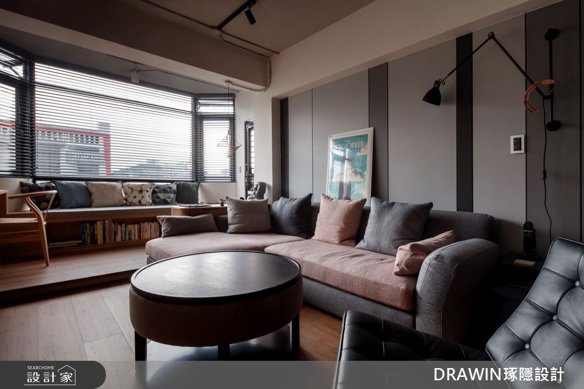 25坪新古屋(10年以下)＿現代風客廳臥榻案例圖片＿琢隱設計DRAWIN DESIGN STUDIO＿琢隱_Peng Residence之6