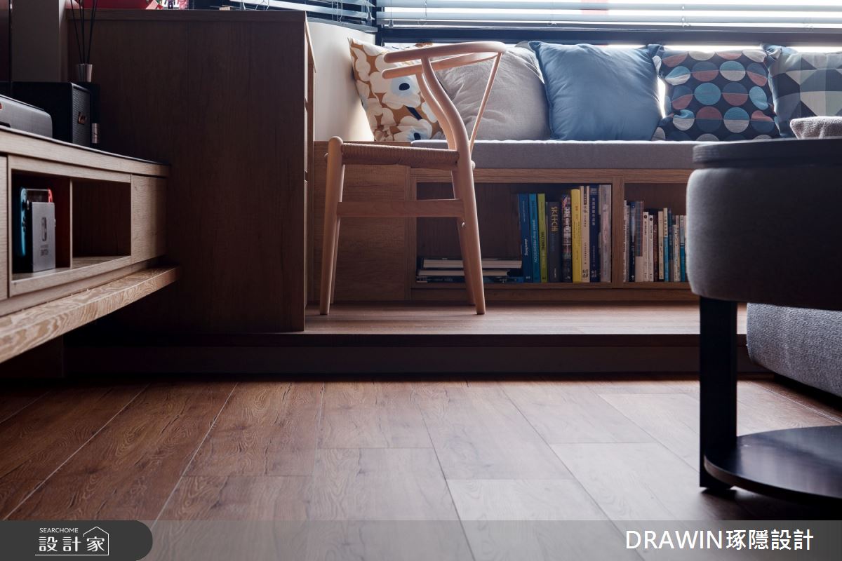 25坪新古屋(10年以下)＿現代風客廳書房臥榻案例圖片＿琢隱設計DRAWIN DESIGN STUDIO＿琢隱_Peng Residence之7