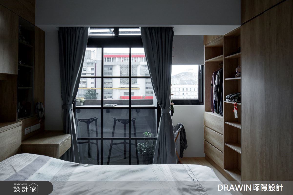 25坪新古屋(10年以下)＿現代風吧檯臥室陽台案例圖片＿琢隱設計DRAWIN DESIGN STUDIO＿琢隱_Peng Residence之11