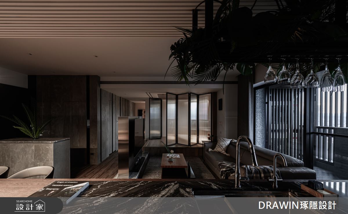 40坪新成屋(5年以下)＿現代風客廳多功能室中島案例圖片＿琢隱設計DRAWIN DESIGN STUDIO＿琢隱_Fang Residence之12