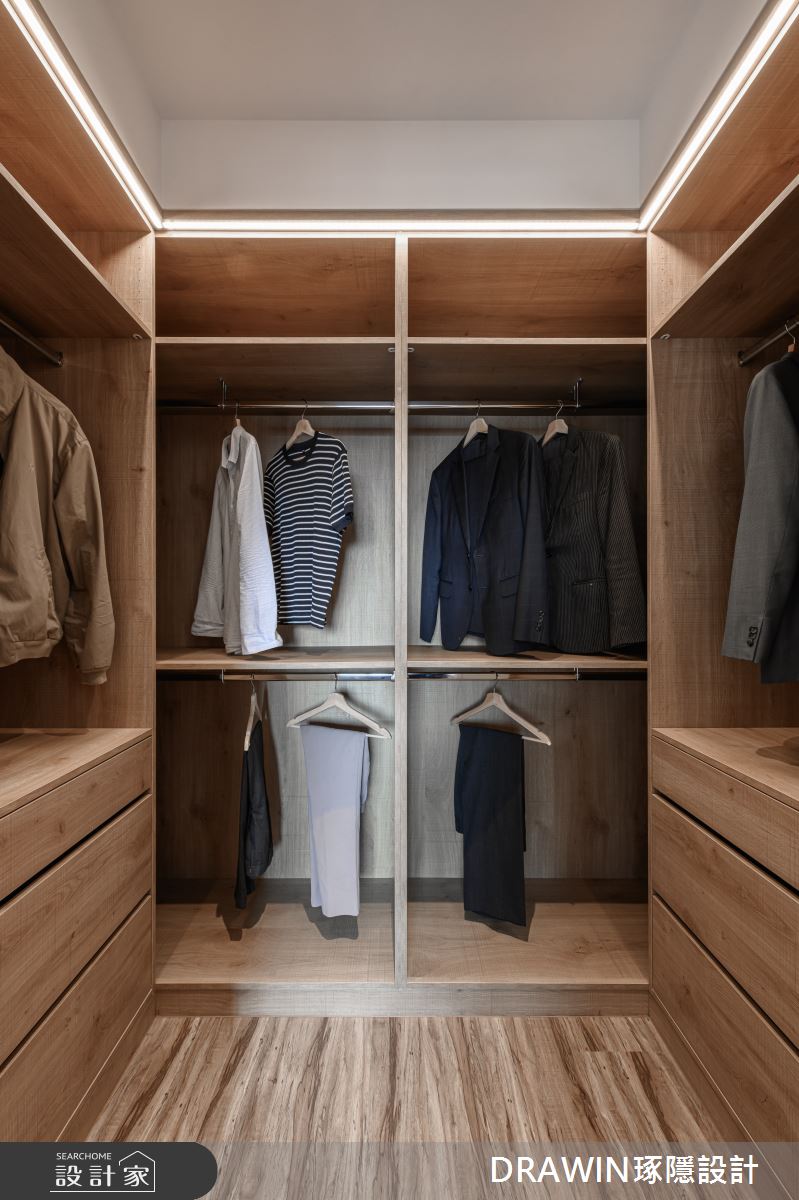40坪新成屋(5年以下)＿現代風更衣間案例圖片＿琢隱設計DRAWIN DESIGN STUDIO＿琢隱_Fang Residence之30