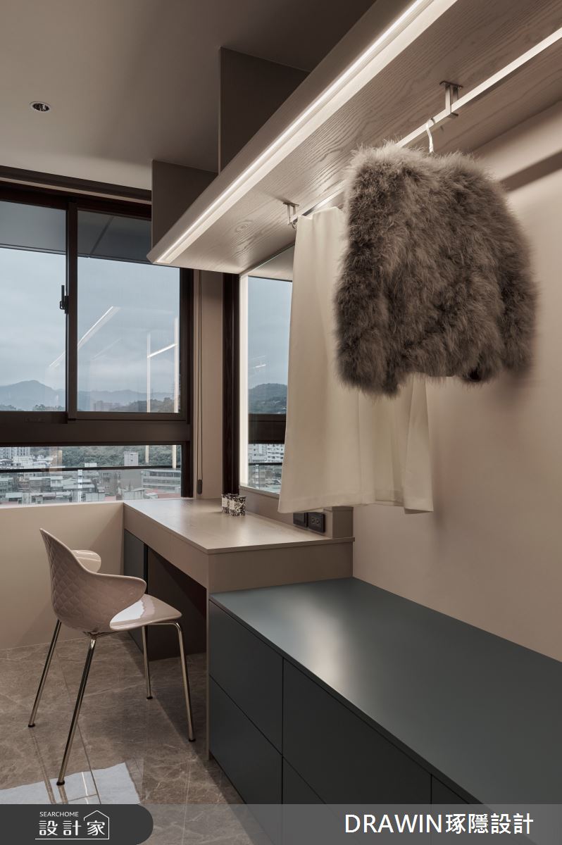 35坪新成屋(5年以下)＿現代風更衣間案例圖片＿琢隱設計DRAWIN DESIGN STUDIO＿琢隱_C Residence之23