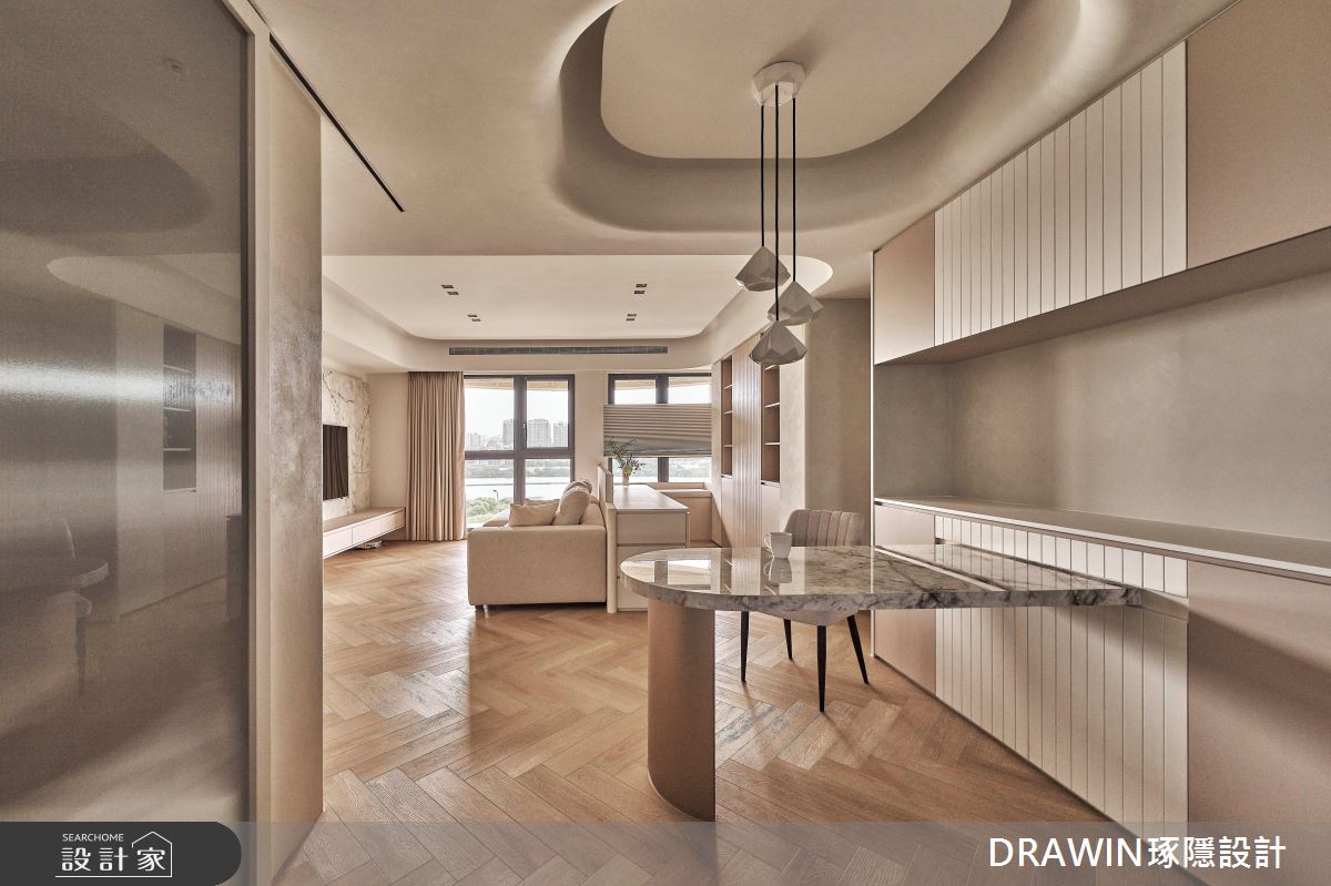 32坪新成屋(5年以下)＿奢華風客廳餐廳案例圖片＿琢隱設計DRAWIN DESIGN STUDIO＿琢隱_House LIU之5