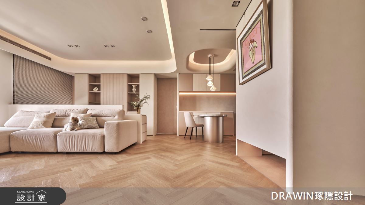 32坪新成屋(5年以下)＿奢華風客廳餐廳案例圖片＿琢隱設計DRAWIN DESIGN STUDIO＿琢隱_House LIU之14