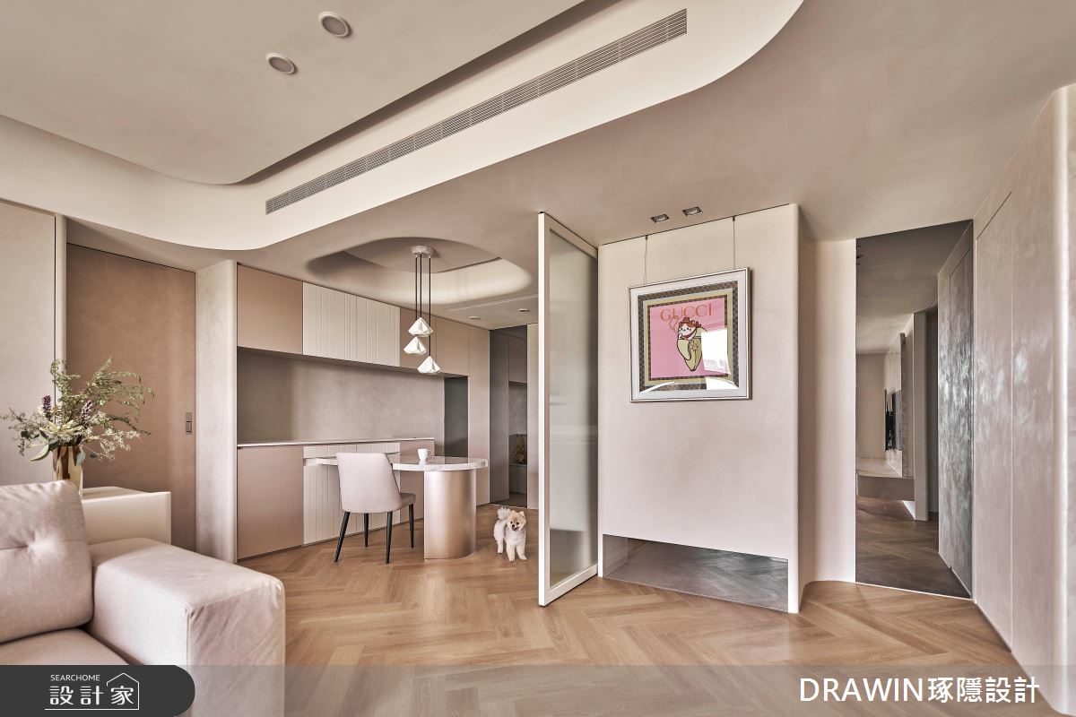 32坪新成屋(5年以下)＿奢華風客廳餐廳案例圖片＿琢隱設計DRAWIN DESIGN STUDIO＿琢隱_House LIU之1