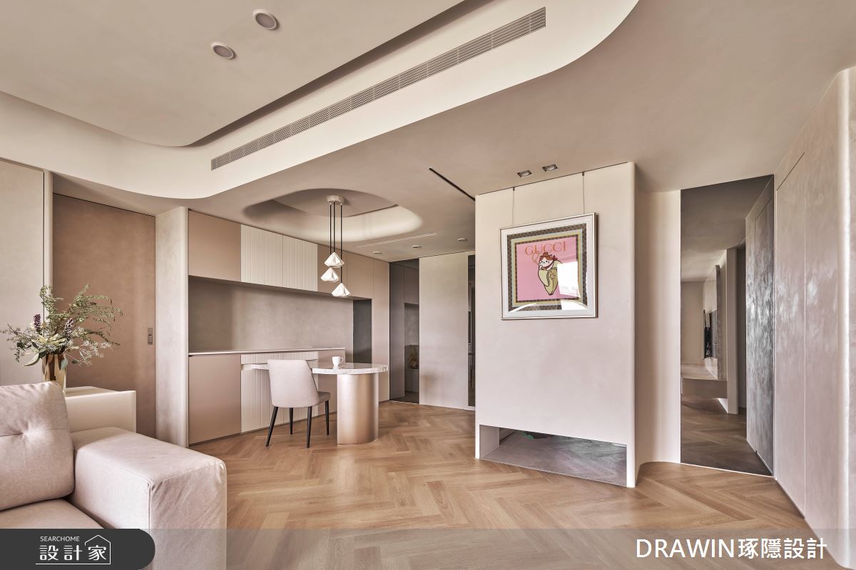 32坪新成屋(5年以下)＿奢華風客廳餐廳案例圖片＿琢隱設計DRAWIN DESIGN STUDIO＿琢隱_House LIU之2
