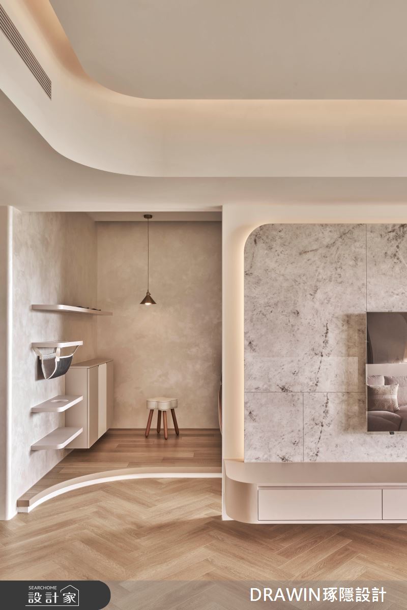 32坪新成屋(5年以下)＿奢華風客廳多功能室案例圖片＿琢隱設計DRAWIN DESIGN STUDIO＿琢隱_House LIU之17