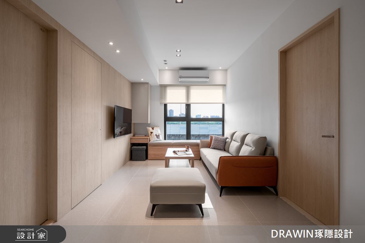 25坪新成屋(5年以下)＿日式風客廳臥榻案例圖片＿琢隱設計DRAWIN DESIGN STUDIO＿琢隱_LIU 邸之11