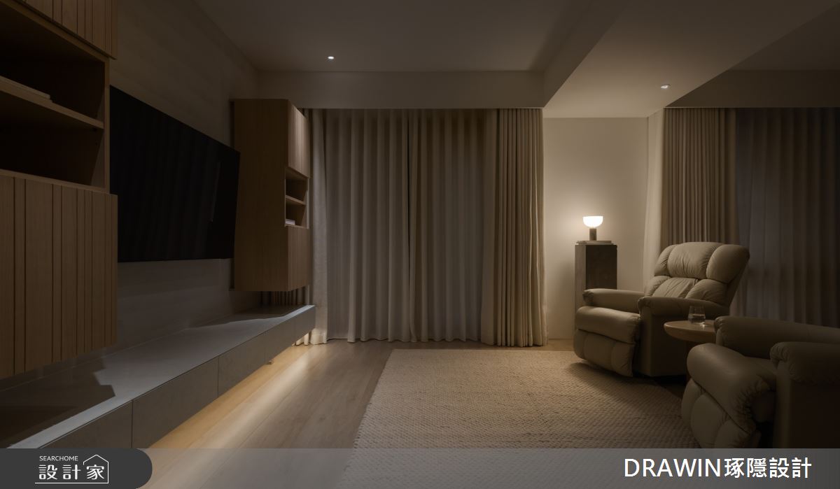 42坪新成屋(5年以下)＿現代風客廳案例圖片＿琢隱設計DRAWIN DESIGN STUDIO＿琢隱_京王之33