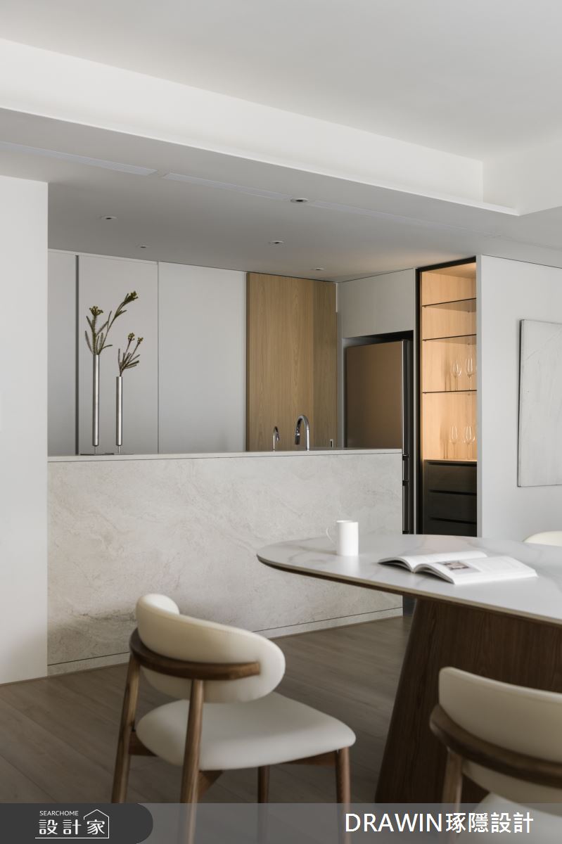 42坪新成屋(5年以下)＿現代風餐廳中島案例圖片＿琢隱設計DRAWIN DESIGN STUDIO＿琢隱_京王之6