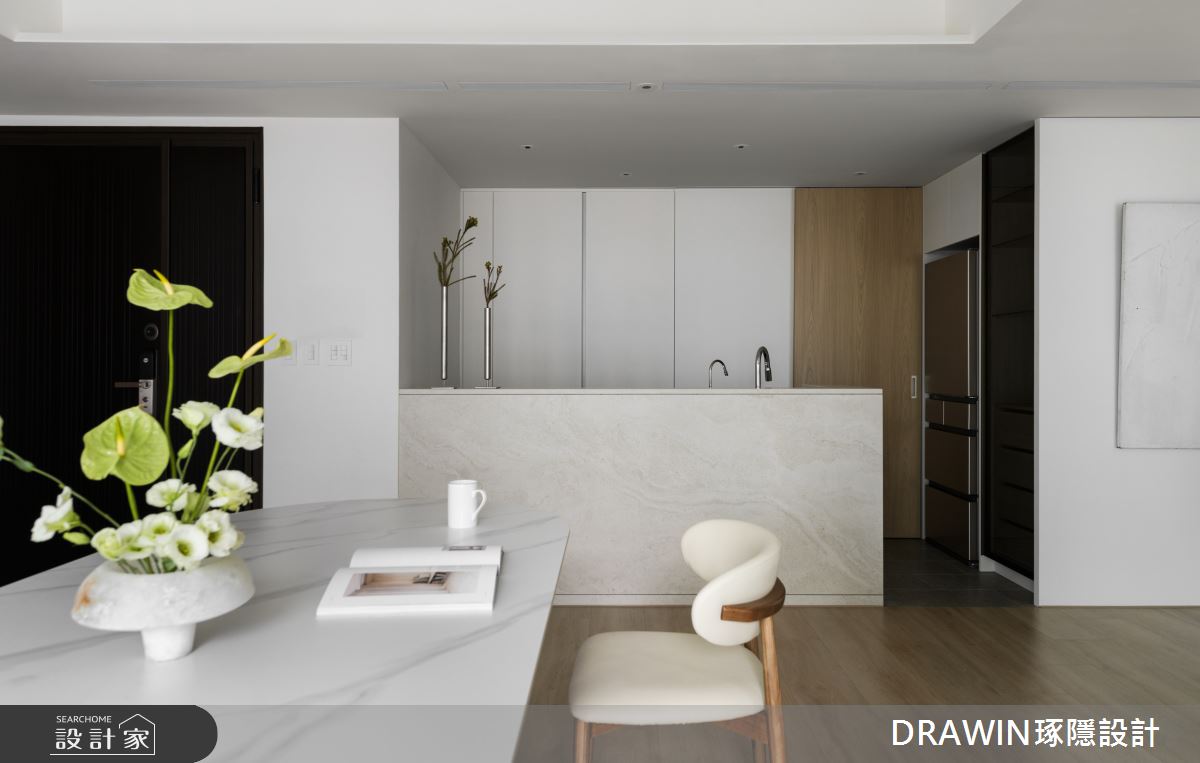 42坪新成屋(5年以下)＿現代風餐廳中島案例圖片＿琢隱設計DRAWIN DESIGN STUDIO＿琢隱_京王之8