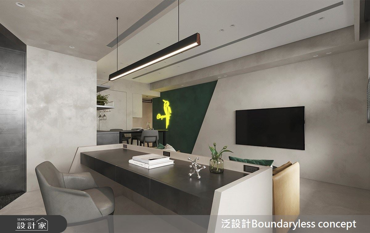 22坪新成屋(5年以下)＿現代簡約風客廳書房案例圖片＿泛設計Boundaryless concept＿泛設計_Spirits & Soul之4