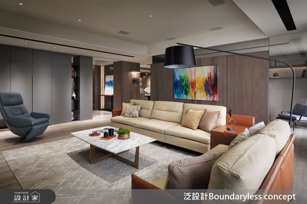 110坪新古屋(10年以下)＿現代風客廳案例圖片＿泛設計Boundaryless concept＿泛設計_收藏者之家之4