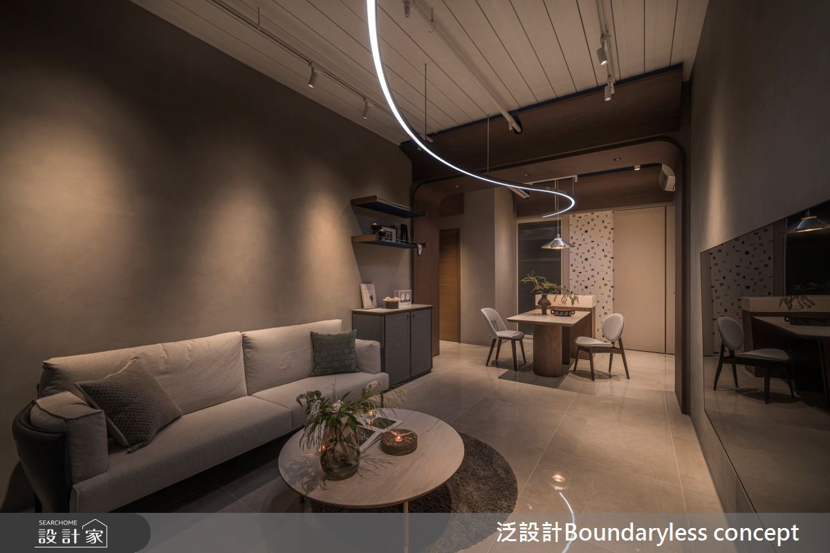 30坪新成屋(5年以下)＿工業風客廳餐廳案例圖片＿泛設計Boundaryless concept＿泛設計_流．形之16
