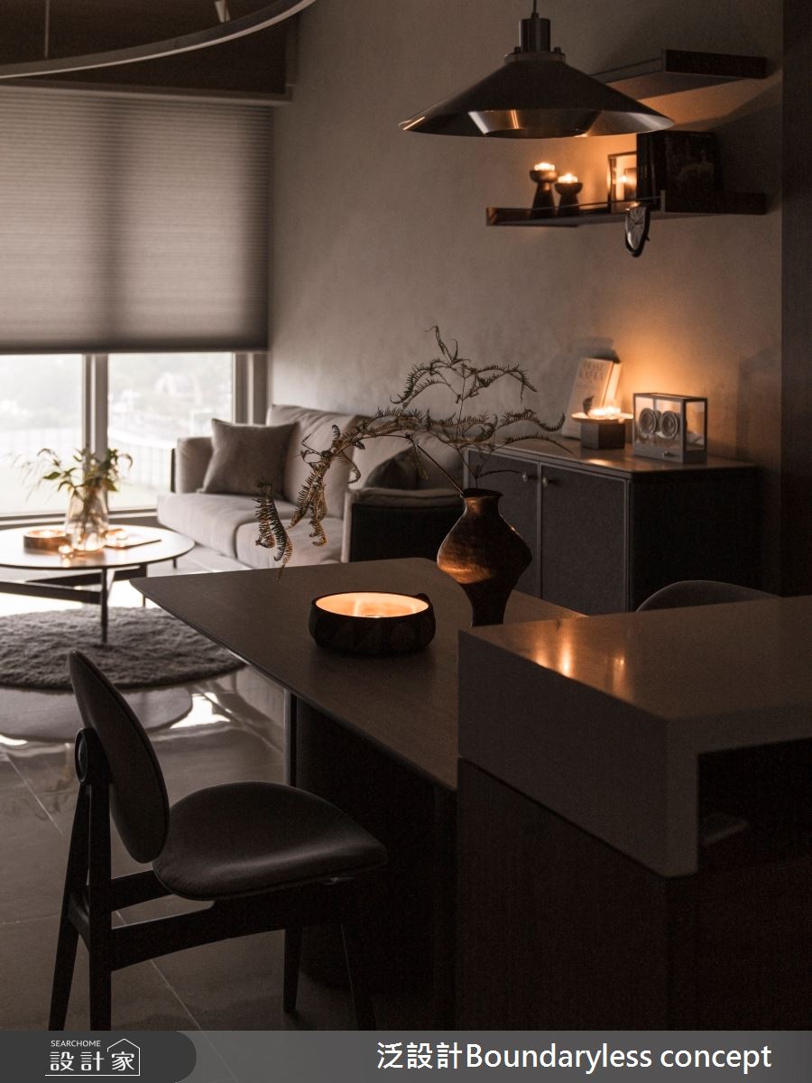 30坪新成屋(5年以下)＿工業風客廳餐廳中島案例圖片＿泛設計Boundaryless concept＿泛設計_流．形之20