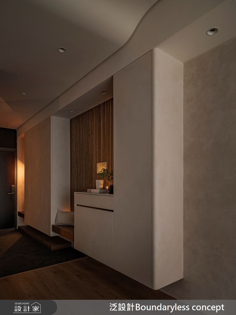 25坪預售屋＿侘寂風玄關案例圖片＿泛設計Boundaryless concept＿泛設計_謐．境之16