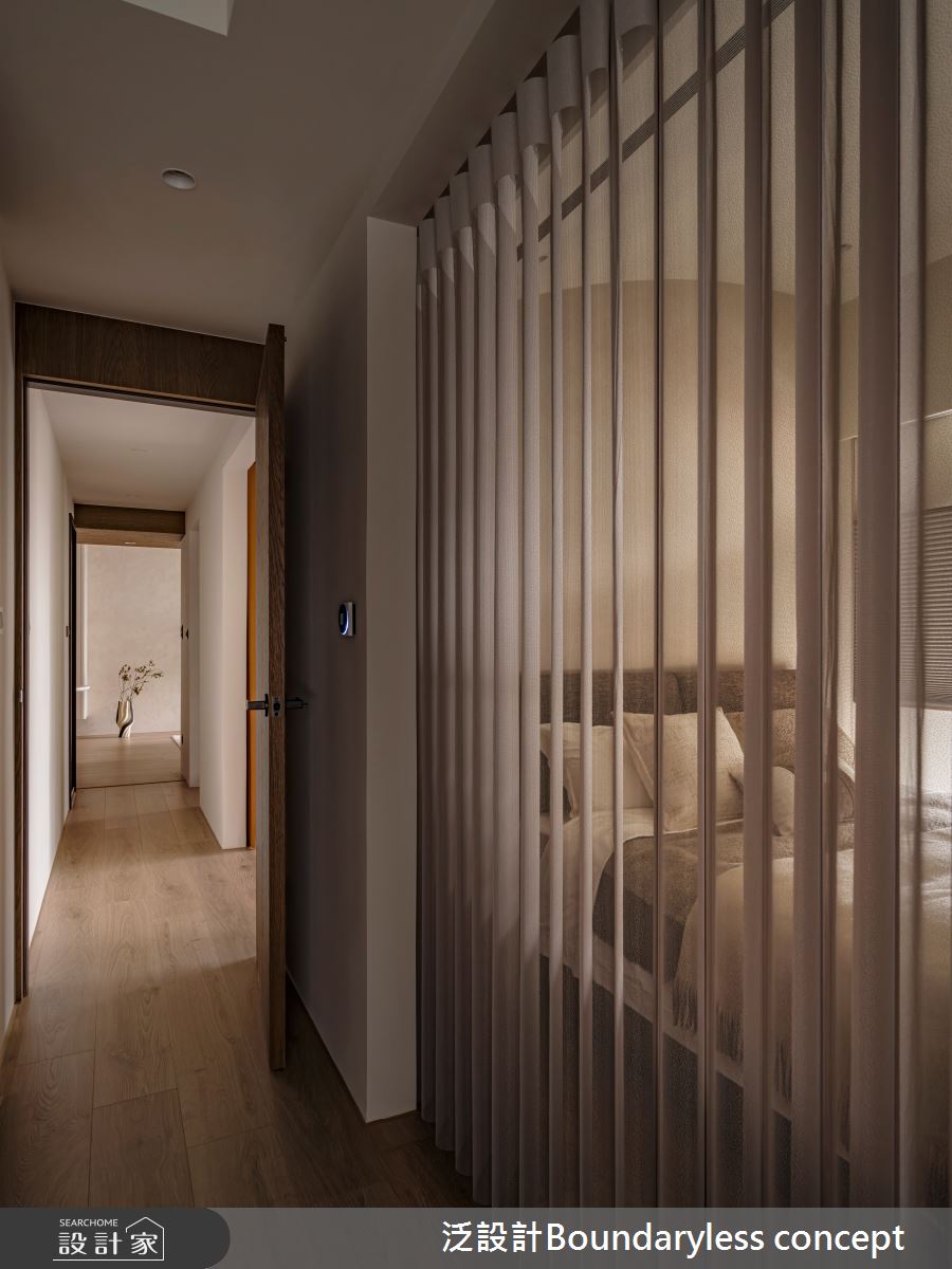 25坪預售屋＿侘寂風臥室走廊案例圖片＿泛設計Boundaryless concept＿泛設計_謐．境之21