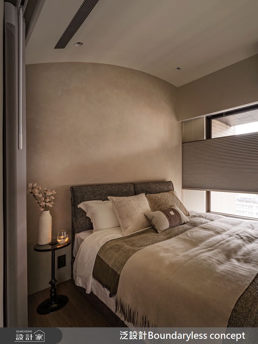 25坪預售屋＿侘寂風臥室案例圖片＿泛設計Boundaryless concept＿泛設計_謐．境之24
