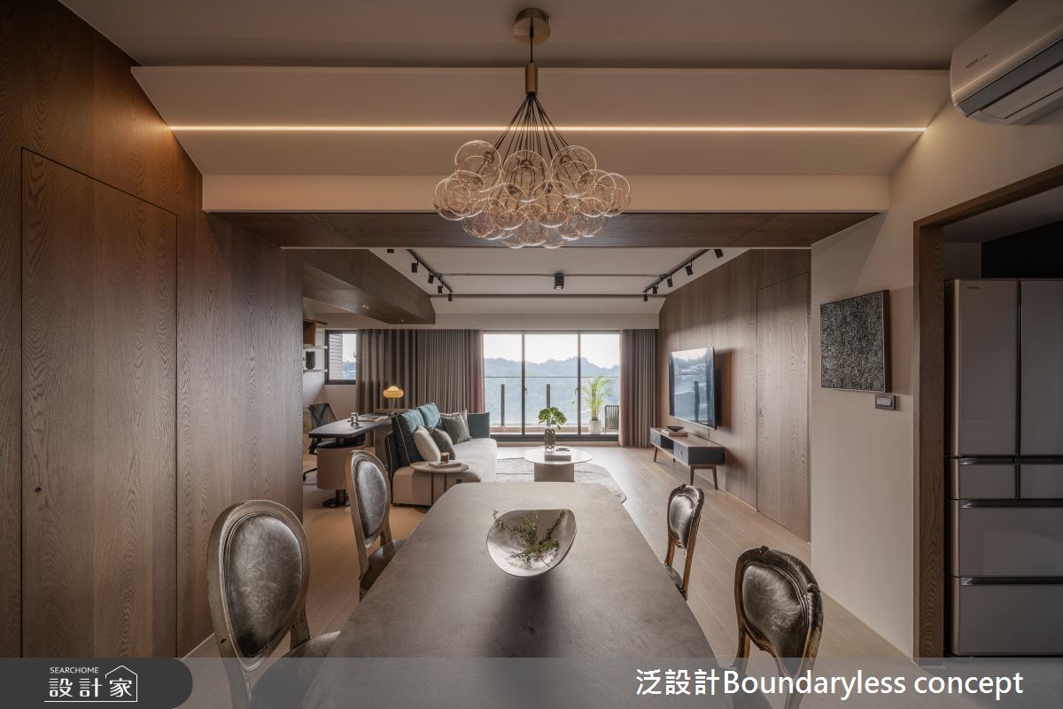 53坪預售屋＿現代風客廳餐廳書房案例圖片＿泛設計Boundaryless concept＿泛設計_心之所向之3