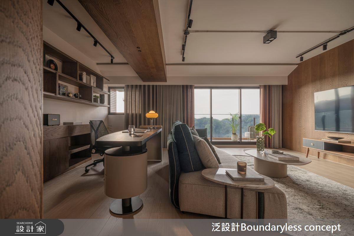 53坪預售屋＿現代風客廳書房案例圖片＿泛設計Boundaryless concept＿泛設計_心之所向之15