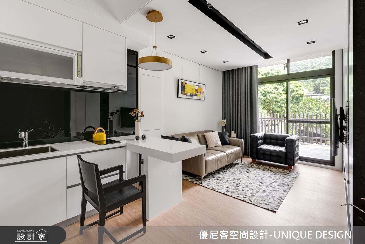 12坪新成屋(5年以下)＿簡約風客廳餐廳廚房案例圖片＿優尼客空間設計-UNIQUE DESIGN＿優尼客_31之1