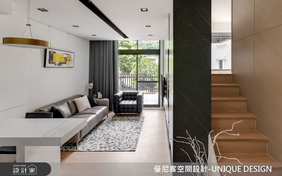 12坪新成屋(5年以下)＿簡約風客廳樓梯案例圖片＿優尼客空間設計-UNIQUE DESIGN＿優尼客_31之4