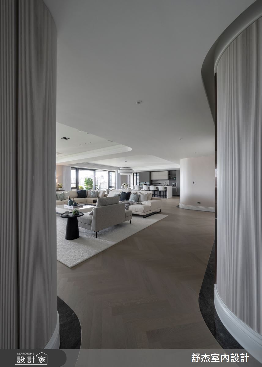 141坪新成屋(5年以下)＿美式風客廳案例圖片＿舒杰室內裝修設計有限公司＿舒杰_大隱水岸．百坪河岸宅之1