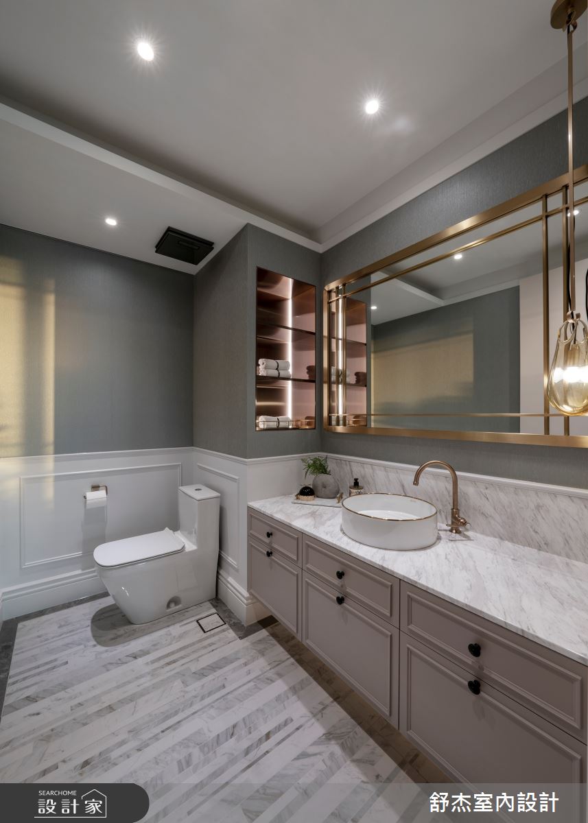 141坪新成屋(5年以下)＿美式風浴室案例圖片＿舒杰室內裝修設計有限公司＿舒杰_大隱水岸．百坪河岸宅之20