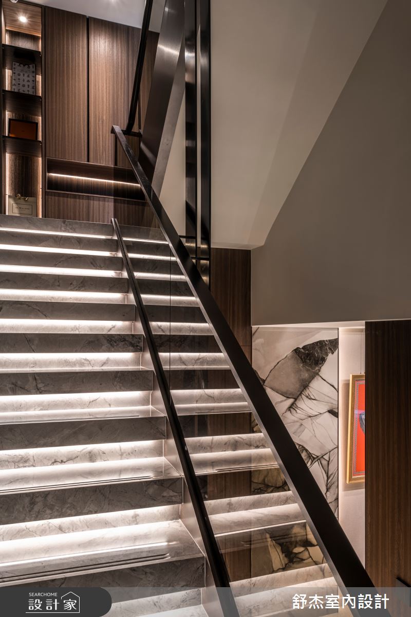 110坪中古屋(5~15年)＿現代風樓梯案例圖片＿舒杰室內裝修設計有限公司＿舒杰_山徑日和之9
