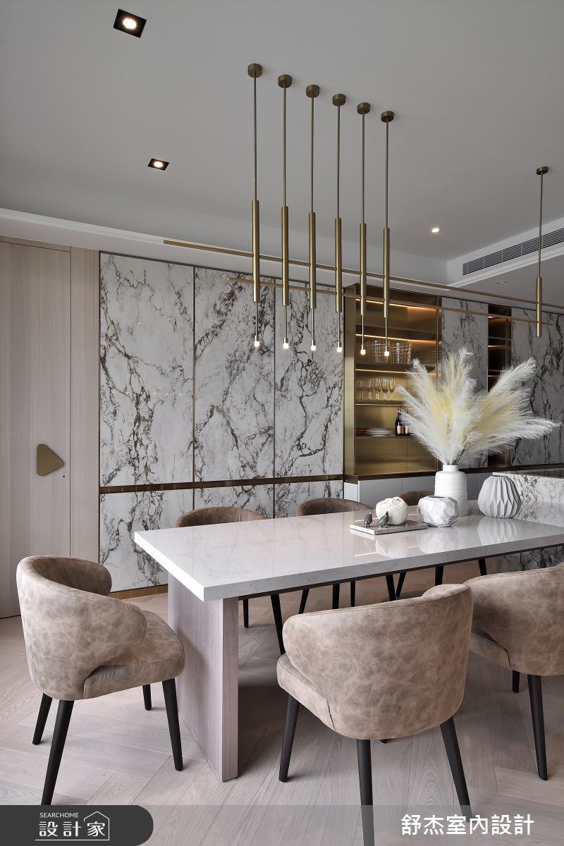 142坪新成屋(5年以下)＿現代風餐廳案例圖片＿舒杰室內裝修設計有限公司＿舒杰_輕奢‧水色四季百坪豪宅之2944