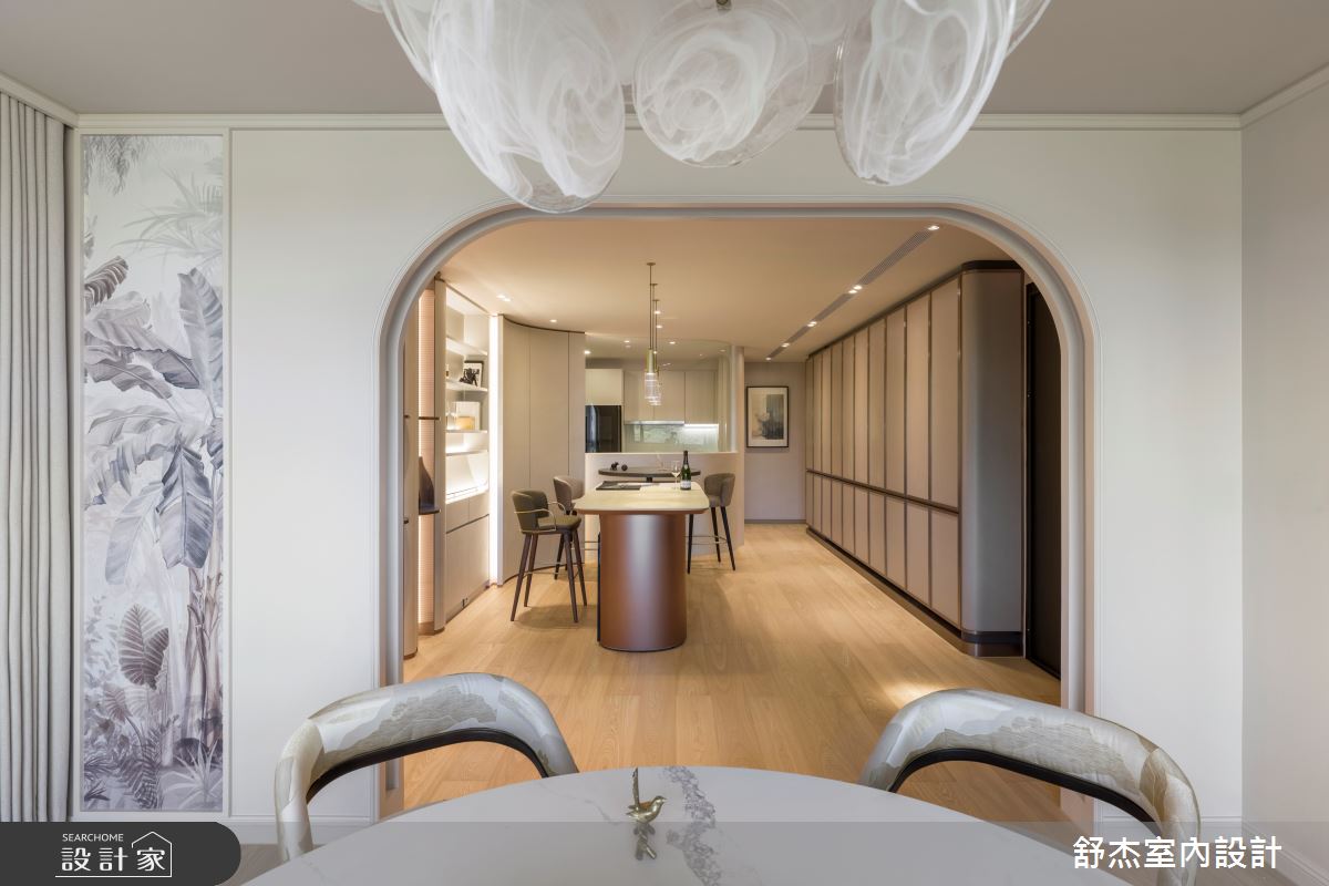 45坪中古屋(5~15年)＿現代風廚房中島案例圖片＿舒杰室內裝修設計有限公司＿舒杰_05之5
