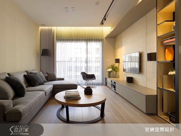 28坪新成屋(5年以下)＿休閒風客廳案例圖片＿甘納空間設計＿甘納_07之2