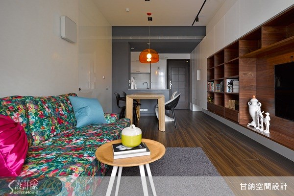 13坪新成屋(5年以下)＿混搭風客廳案例圖片＿甘納空間設計＿甘納_12之7