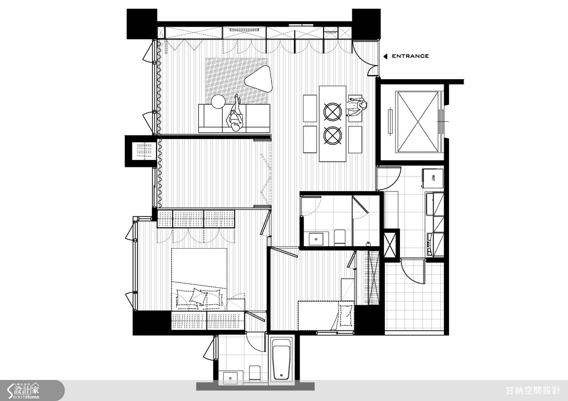 27坪新成屋(5年以下)＿混搭風案例圖片＿甘納空間設計＿甘納_13之28