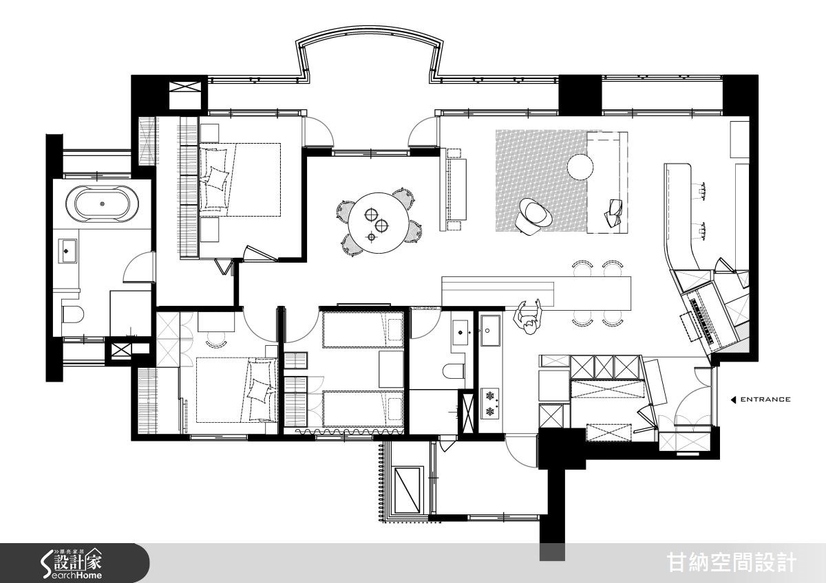 37坪新成屋(5年以下)＿混搭風案例圖片＿甘納空間設計＿甘納_11之14