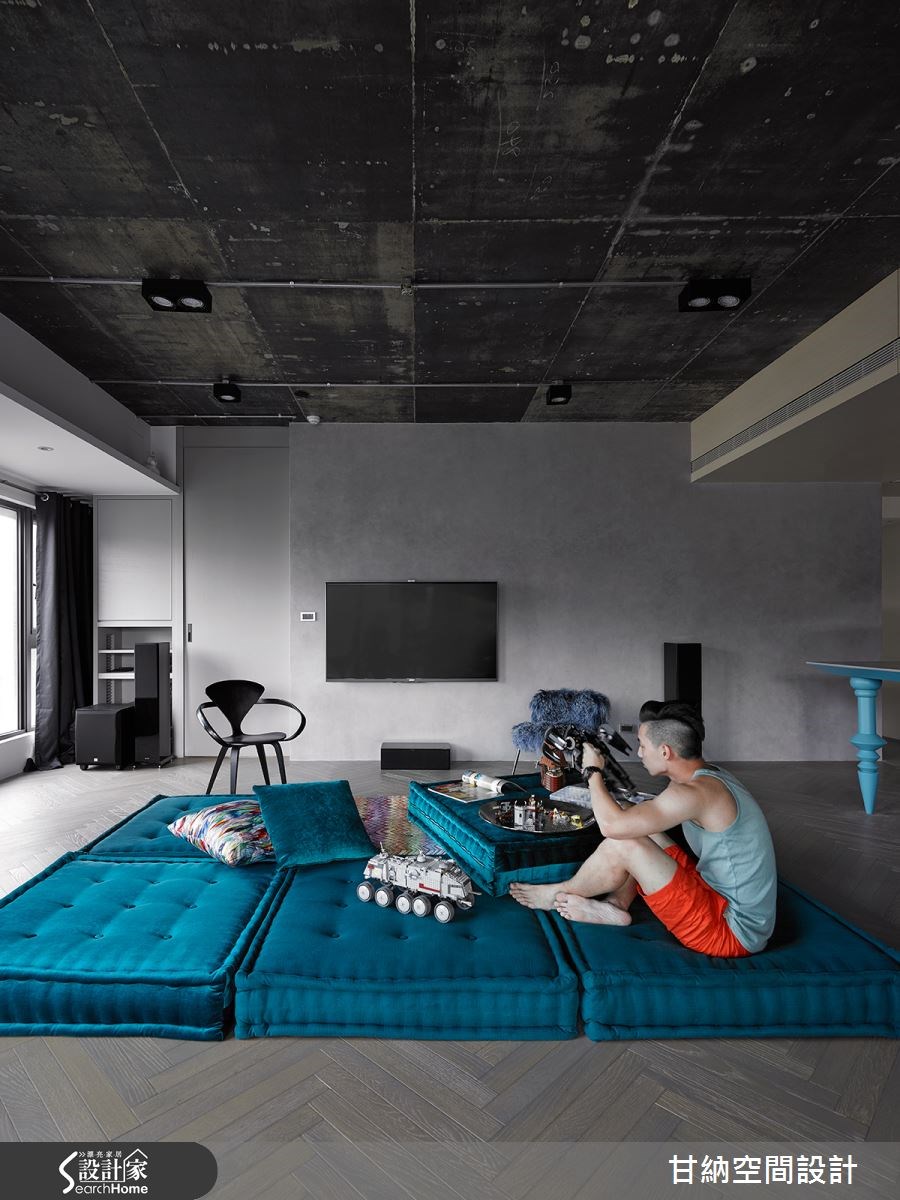 48坪新成屋(5年以下)＿混搭風客廳案例圖片＿甘納空間設計＿甘納_18之4