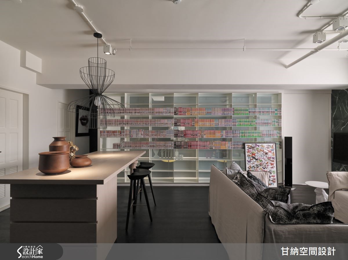 30坪新成屋(5年以下)＿混搭風客廳案例圖片＿甘納空間設計＿甘納_19之4