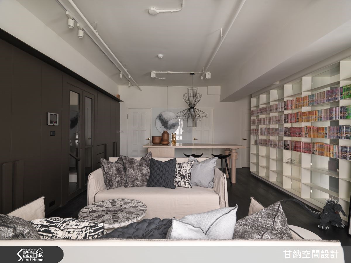 30坪新成屋(5年以下)＿混搭風客廳案例圖片＿甘納空間設計＿甘納_19之9
