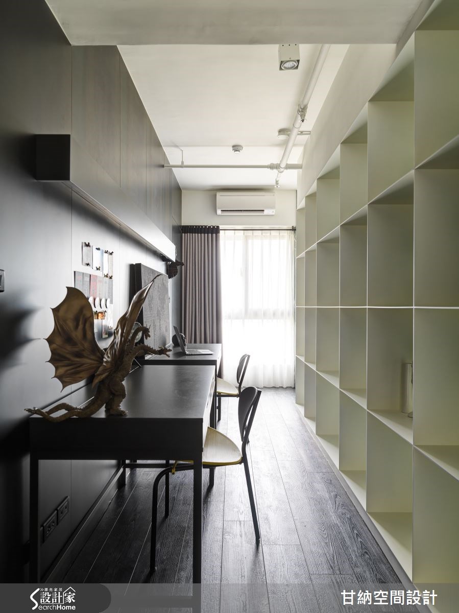30坪新成屋(5年以下)＿混搭風書房案例圖片＿甘納空間設計＿甘納_19之14