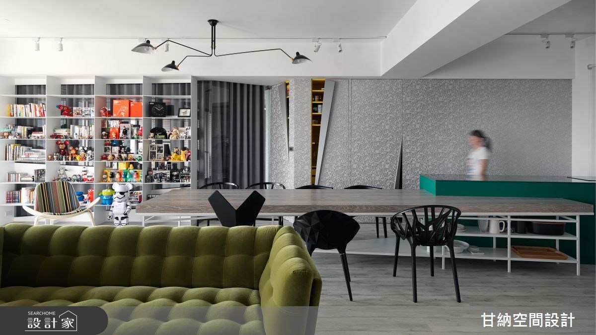 30坪新成屋(5年以下)＿混搭風客廳案例圖片＿甘納空間設計＿甘納_30之3
