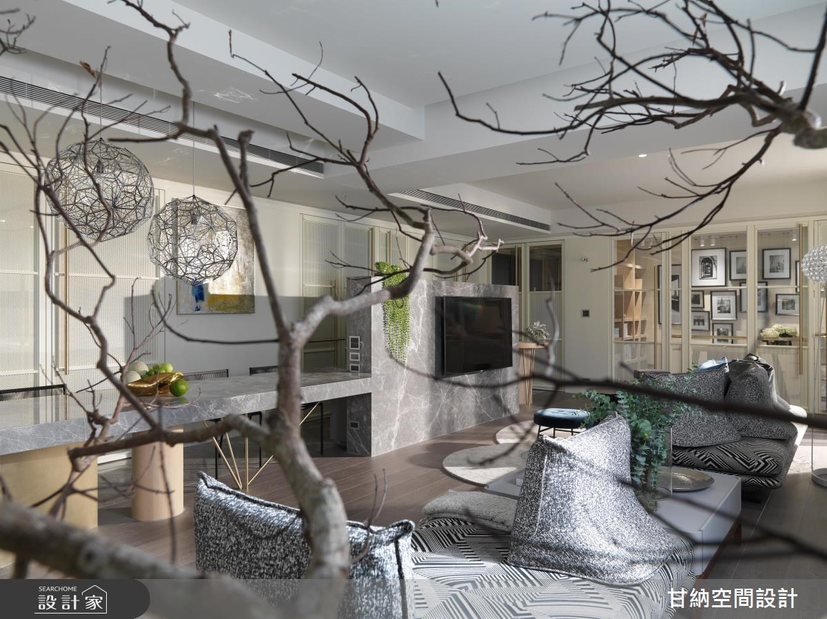 42坪新成屋(5年以下)＿混搭風客廳案例圖片＿甘納空間設計＿甘納_31之1