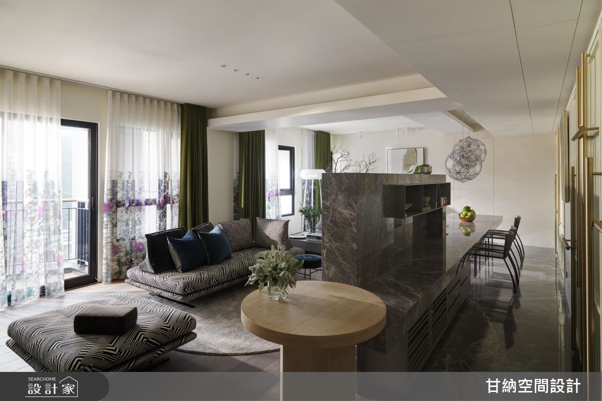42坪新成屋(5年以下)＿混搭風客廳案例圖片＿甘納空間設計＿甘納_31之5