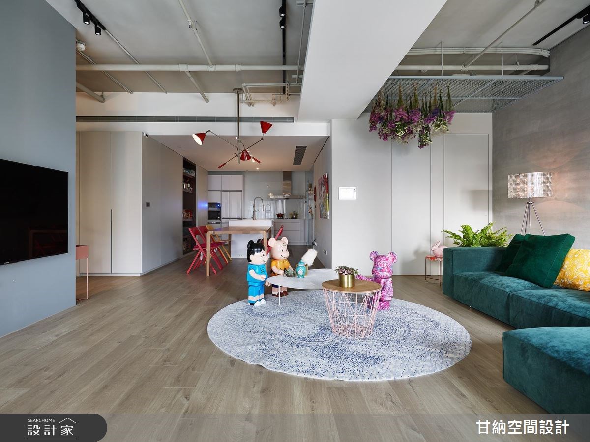 44坪新成屋(5年以下)＿混搭風客廳案例圖片＿甘納空間設計＿甘納_34之12