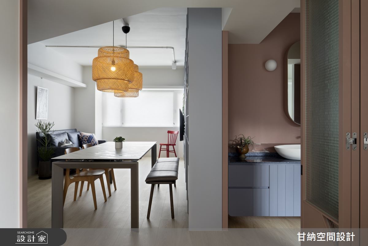 23坪中古屋(5~15年)＿現代風餐廳浴室案例圖片＿甘納空間設計＿甘納_39之12