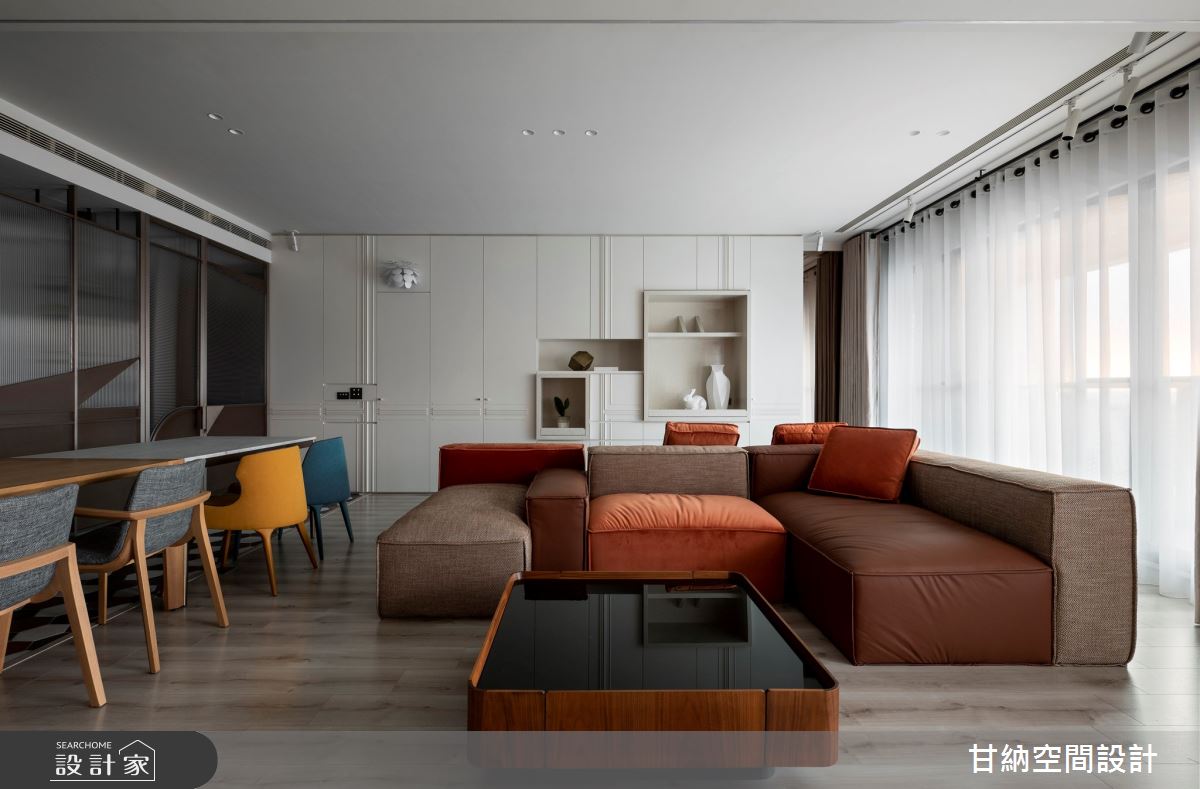 46坪新成屋(5年以下)＿混搭風客廳餐廳案例圖片＿甘納空間設計＿甘納_45之6