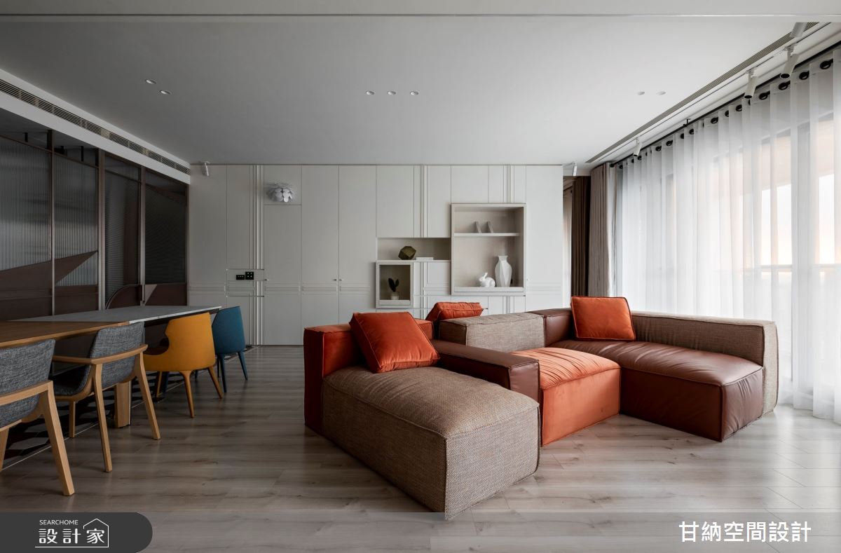 46坪新成屋(5年以下)＿混搭風客廳餐廳案例圖片＿甘納空間設計＿甘納_45之7