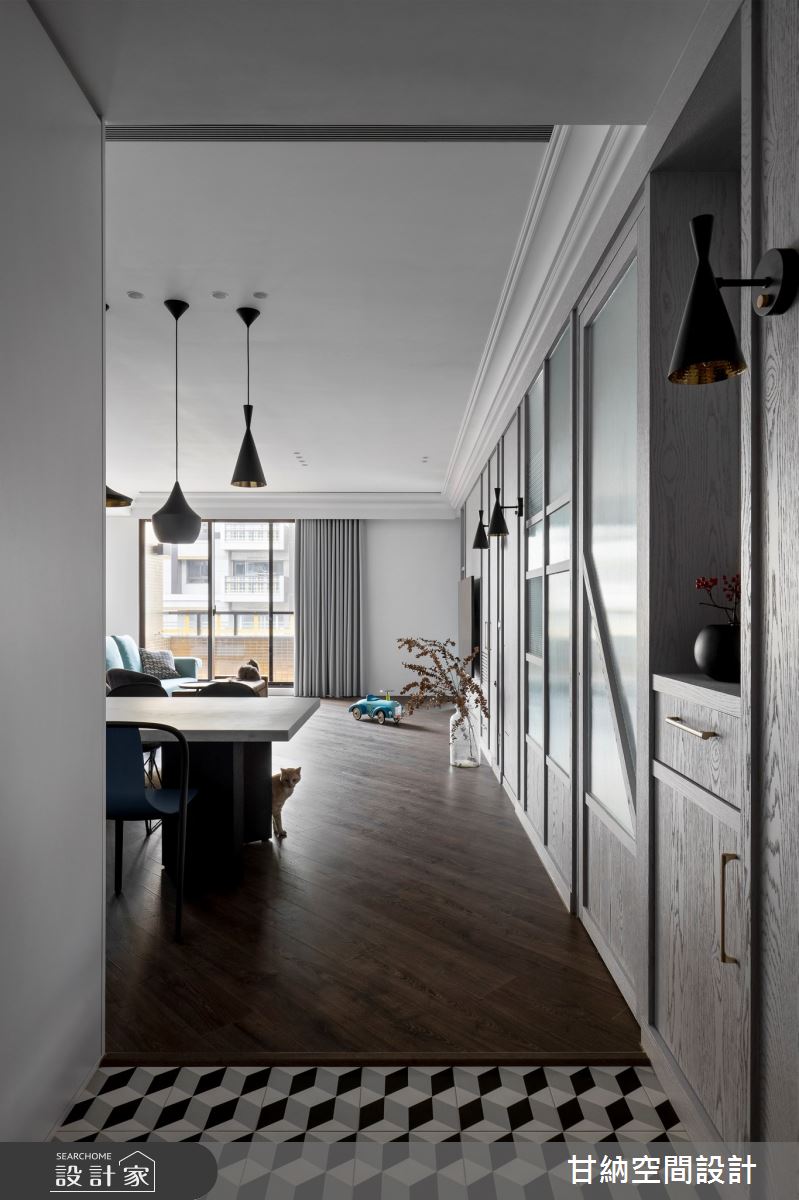 38坪新成屋(5年以下)＿混搭風玄關案例圖片＿甘納空間設計＿甘納_46之3
