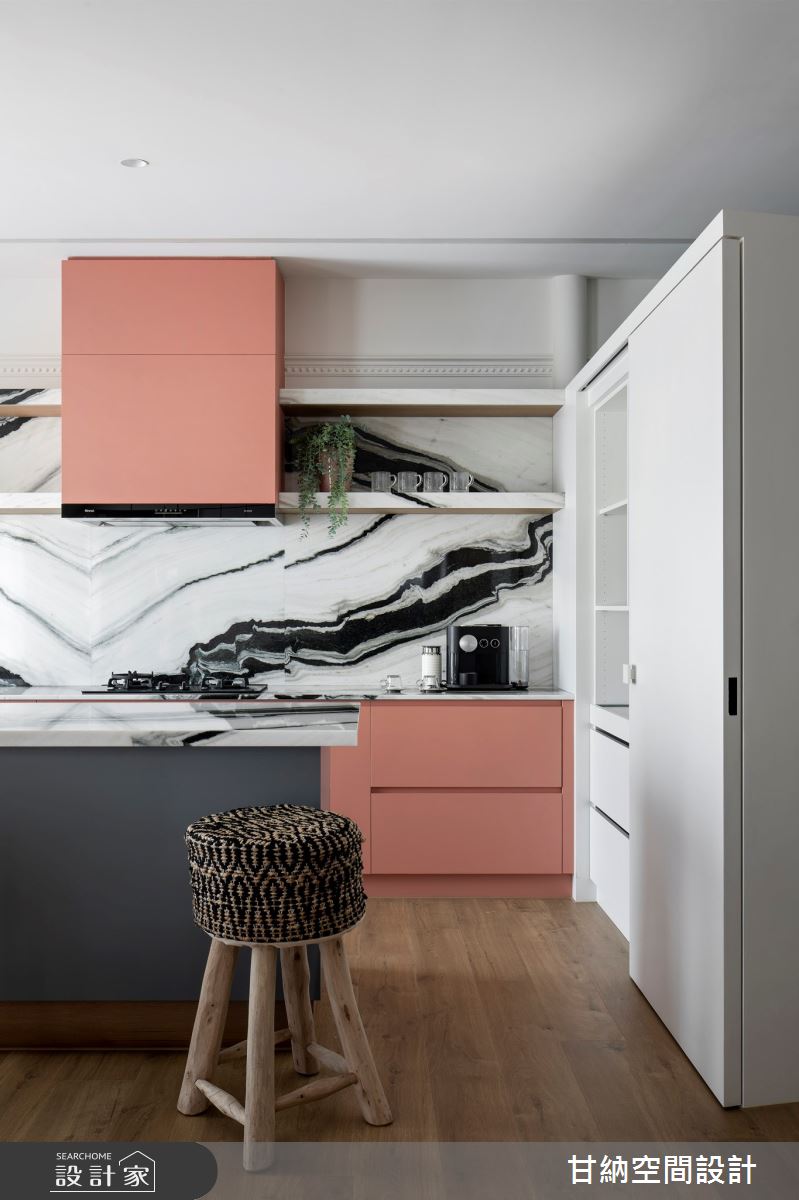 25坪新成屋(5年以下)＿混搭風廚房案例圖片＿甘納空間設計＿甘納_50之5